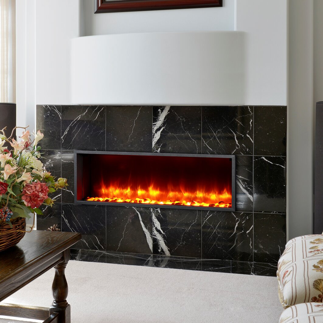 Led Electric Fireplace Insert
 44" Built in LED Wall Mount Electric Fireplace Insert