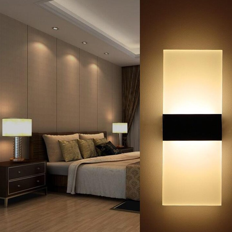 Led Light Bedroom
 Modern LED Wall Lamp Acryl Metal Home Lighting Bedroom