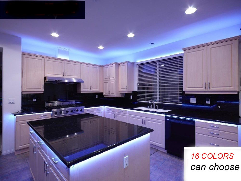 Led Light For Kitchen
 Kitchen GlowUnder Cabinet RGB LED Light Strip 16ft SMD
