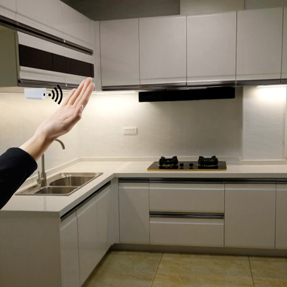 Led Lighting Under Cabinet Kitchen
 Under Cabinet LED Kitchen Lights Strip Hans Wave Sensor