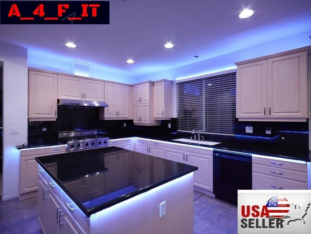Led Lighting Under Cabinet Kitchen
 4Pcs LED Kitchen Under Cabinet Light Strip RGB SMD 5050