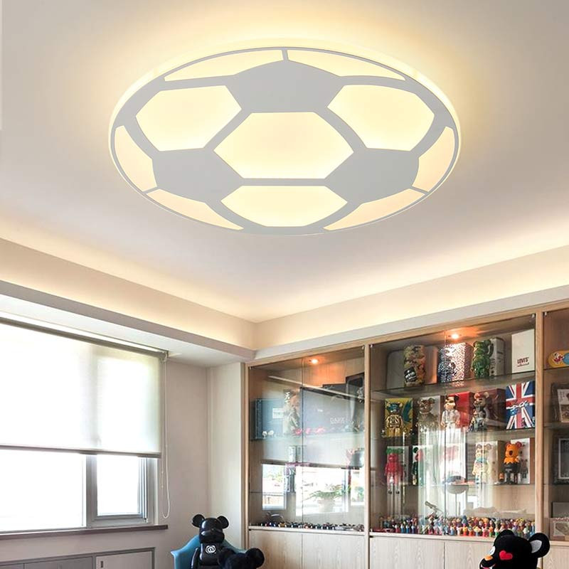 Led Lights For Kids Room
 Modern Kids Football Lamp Led Ceiling Light With Remote