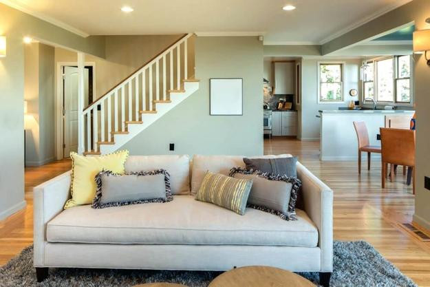 Light Colours For Living Room
 Elegant Grayish Blue and White Room Colors Modern