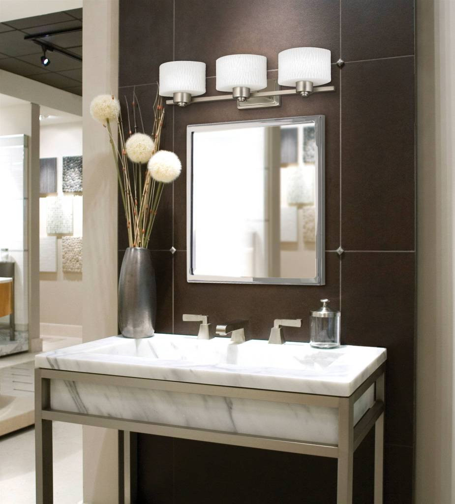 Light Fixture For Bathroom Vanity
 14 Great Bathroom Lighting Fixtures in Brushed Nickel