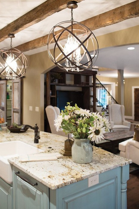 Light Fixtures Over Kitchen Island
 20 Gorgeous Kitchens with Islands MessageNote