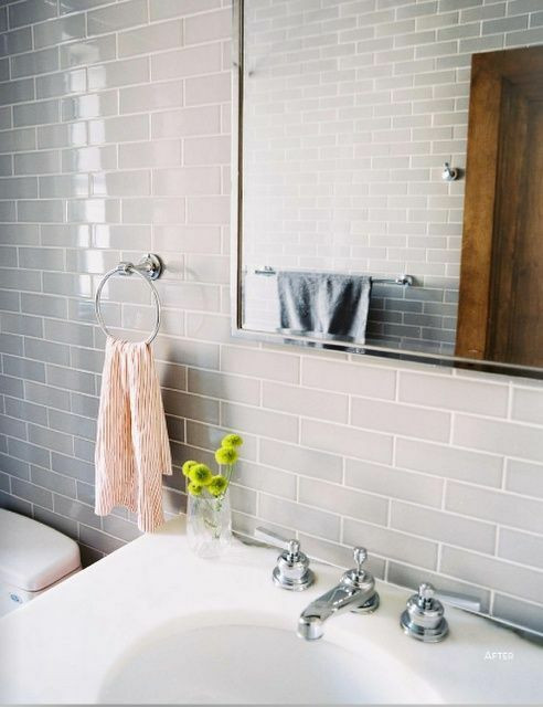 Light Gray Subway Tile Kitchen
 Metro XL Light Grey Gloss Kitchen Bathroom Wall Bevelled