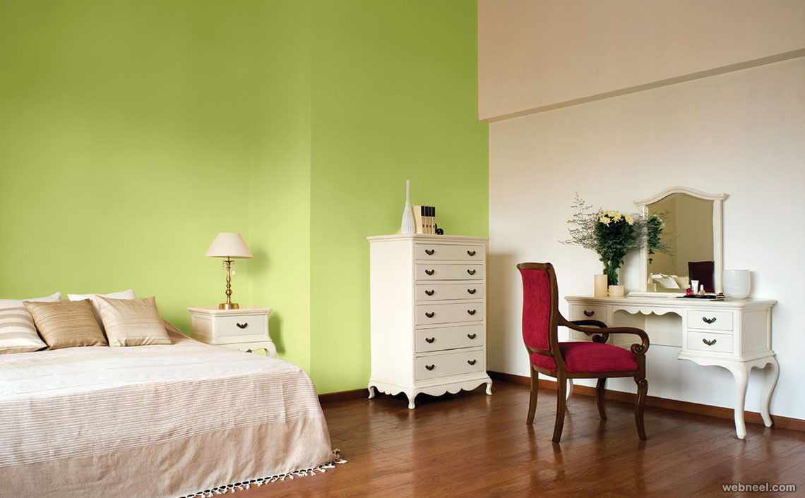 Light Green Bedroom Walls
 50 Beautiful Wall Painting Ideas and Designs for Living