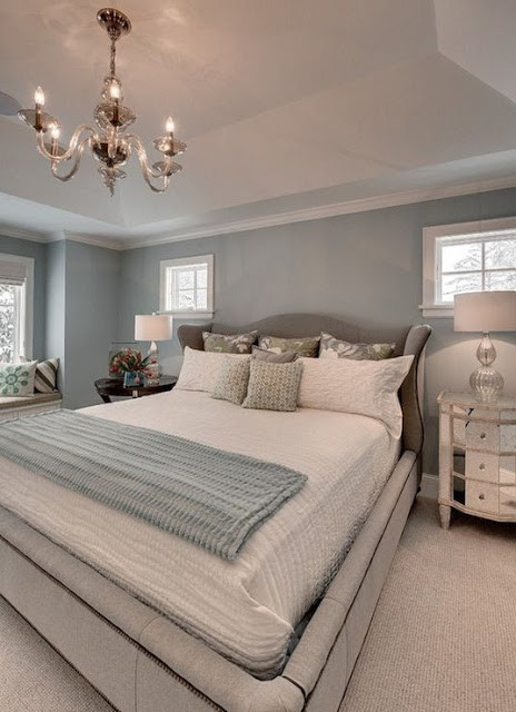 Light Grey Bedroom Walls
 Light Blue and Gray Color Schemes Inspiration for Our