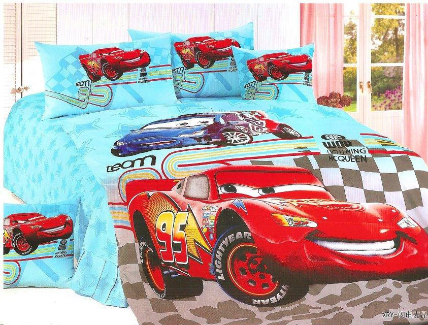 Lightning Mcqueen Bedroom
 lightning McQueen Cars bedding set single twin size