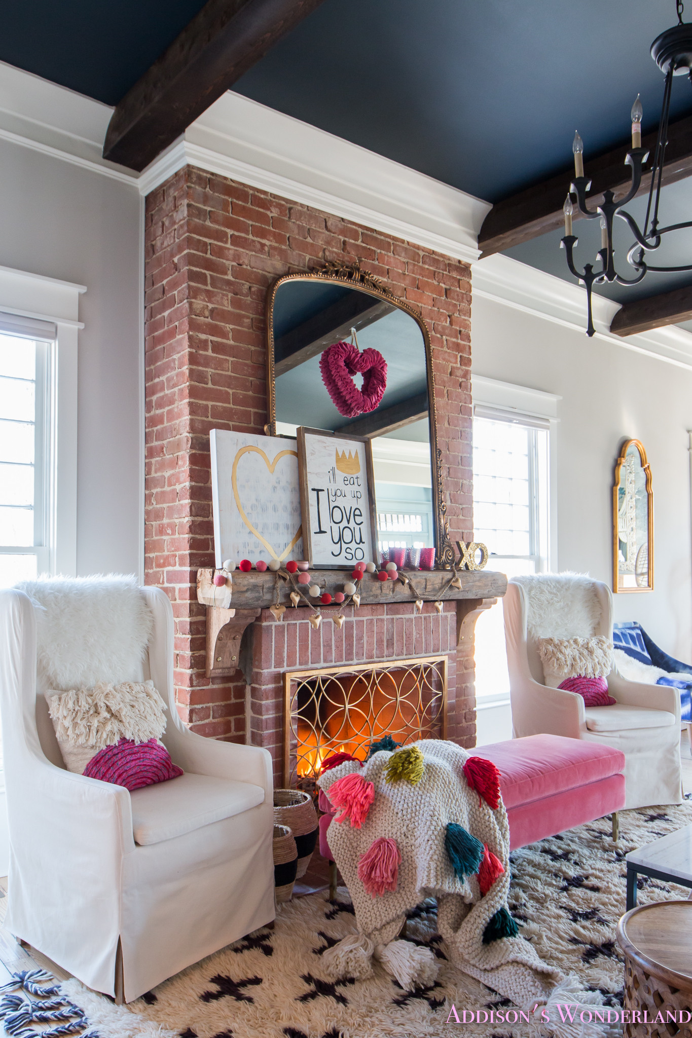 Living Room Accessories Ideas
 Our Colorful Whimsical & Elegant Valentine s Day Living
