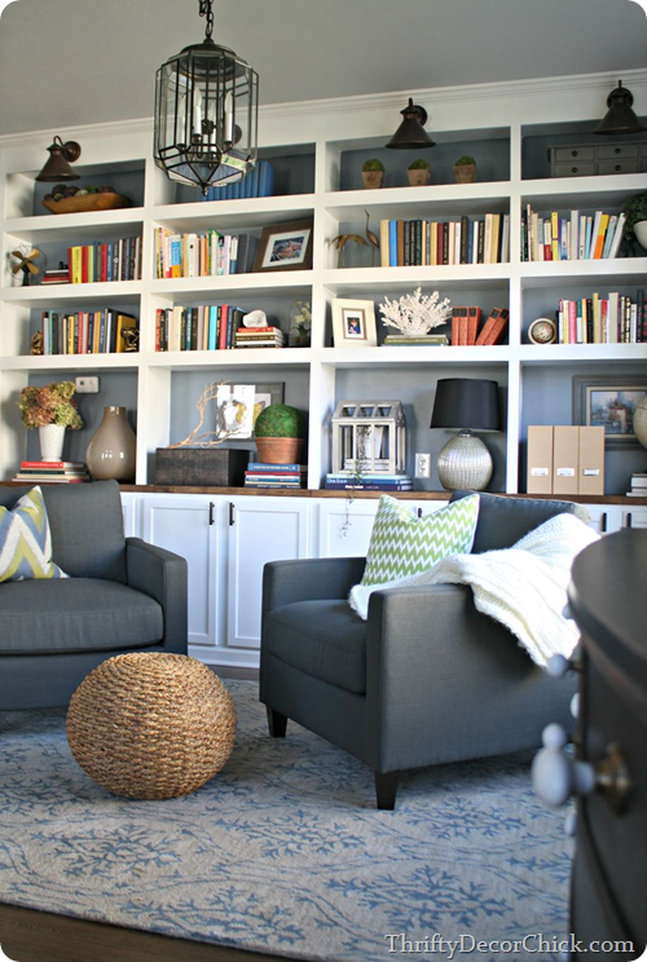 Living Room Bookshelves Ideas
 Brilliant Built In Shelves Ideas for Living Room 42