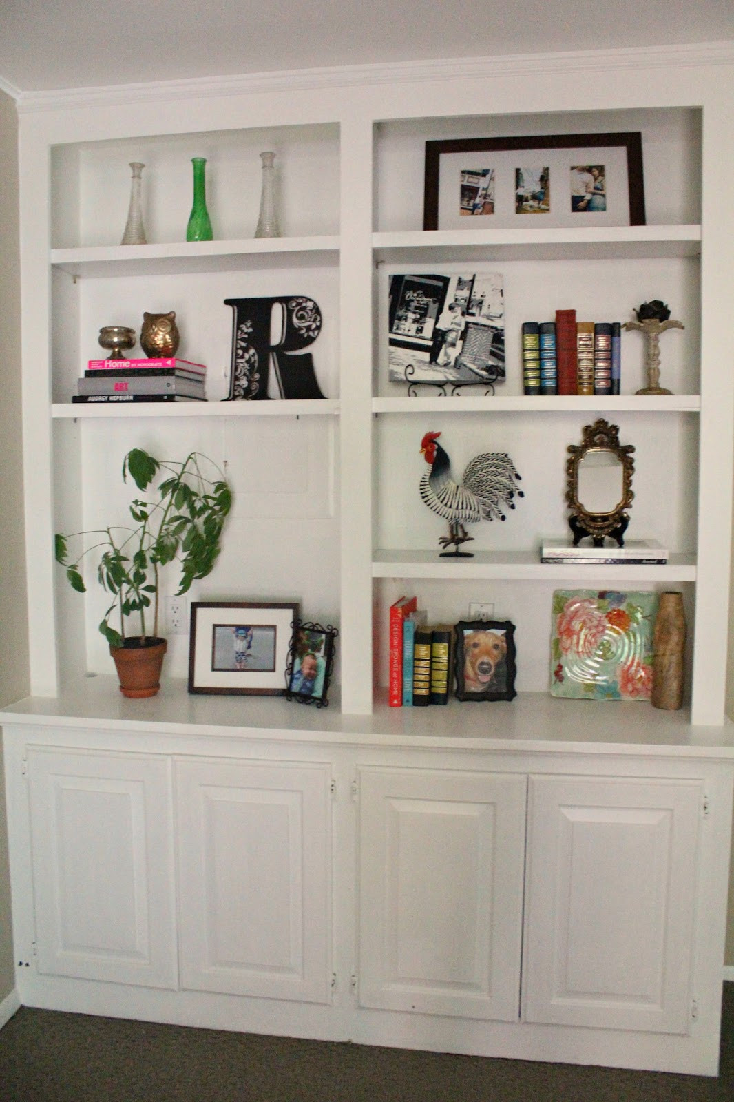 Living Room Bookshelves Ideas
 Ten June My Living Room Built In Bookshelves Are Styled