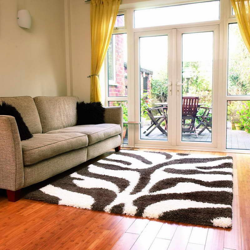 Living Room Carpet Colors
 Zebra Living Room Carpet With Luxury Sofa