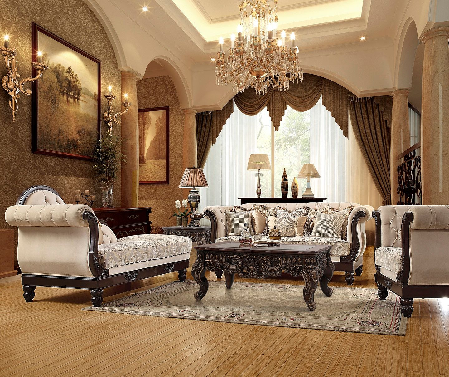 Living Room Chair Styles
 Luxurious Traditional Style Formal Living Room Furniture