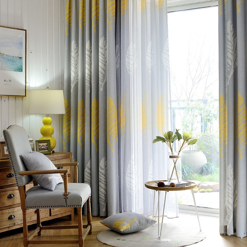 Living Room Country Curtains
 American Country Style Curtains for Living Dining Room