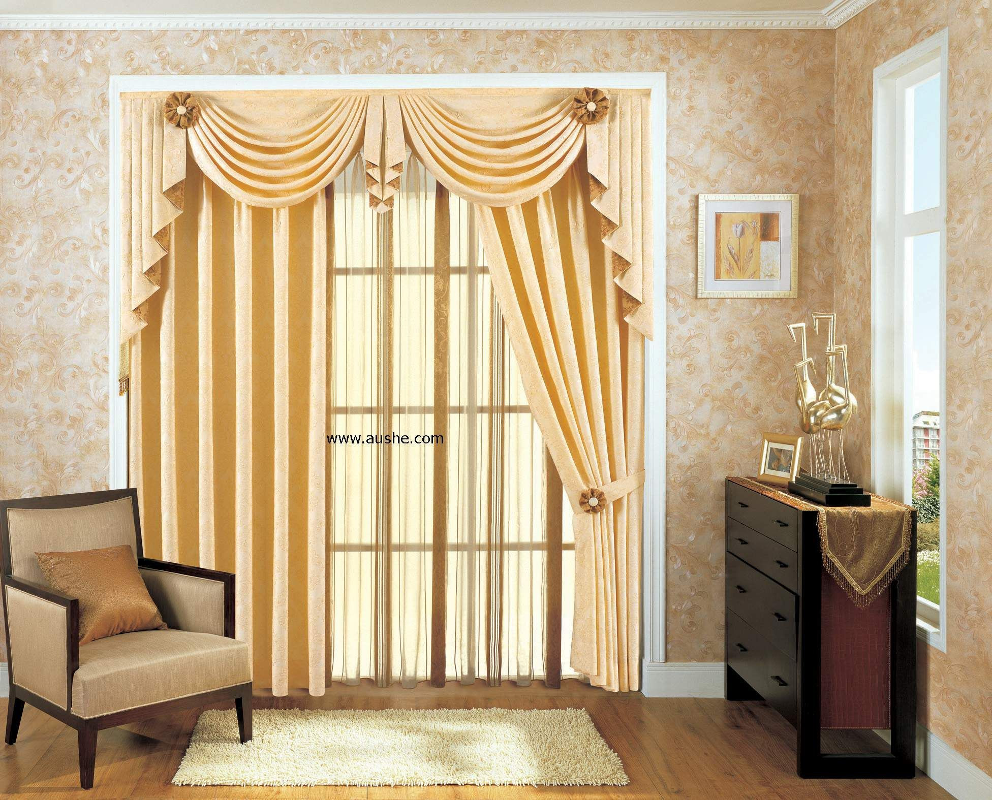 Living Room Curtains With Valances
 Matching Wallpaper And Curtains For Living Room Homebase