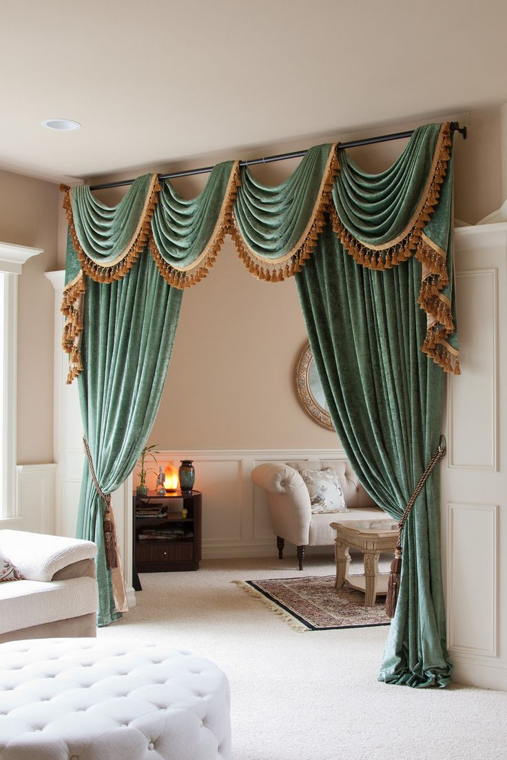 Living Room Curtains With Valances
 2710 best Elaborate window treatments n headboards