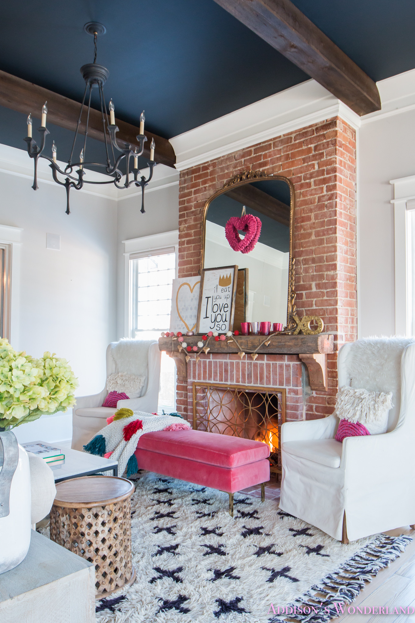 Living Room Decor Tips
 Our Colorful Whimsical & Elegant Valentine s Day Living
