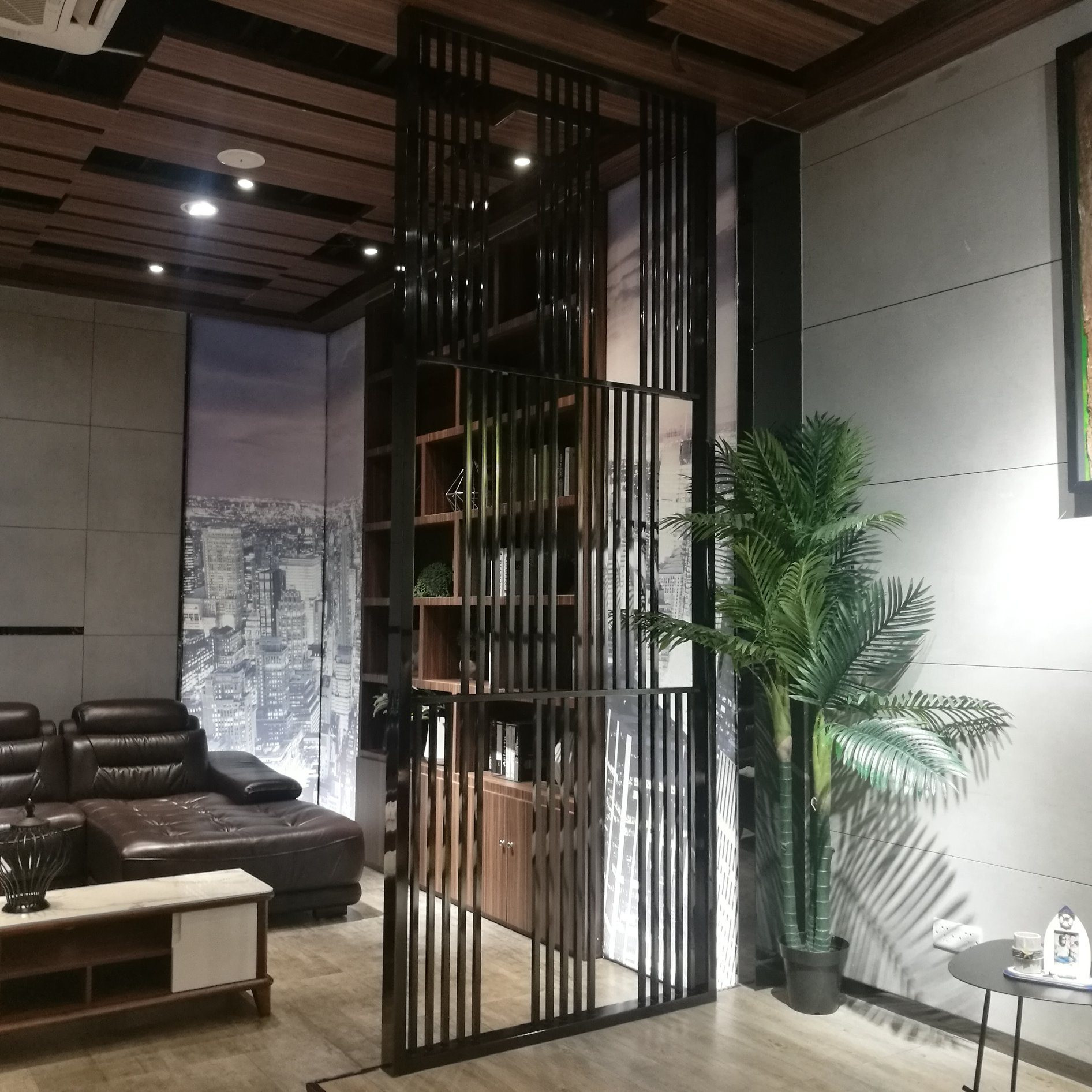 Living Room Divider Wall
 China Showroom Metal Screen Partition Wall Living Room