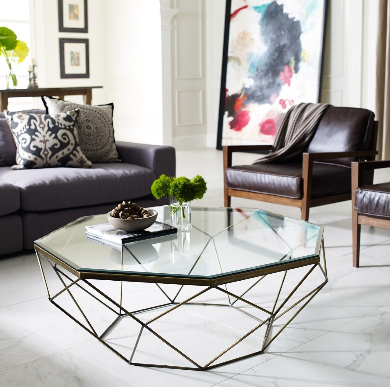 Living Room Glass Table
 30 Glass Coffee Tables that Bring Transparency to Your
