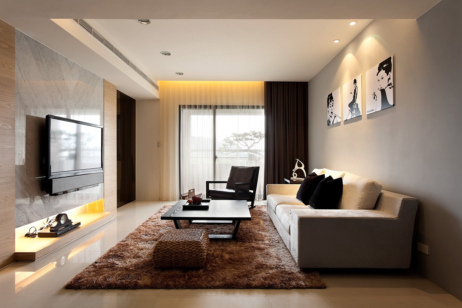 Living Room Modern
 Modern Minimalist Decor with a Homey Flow