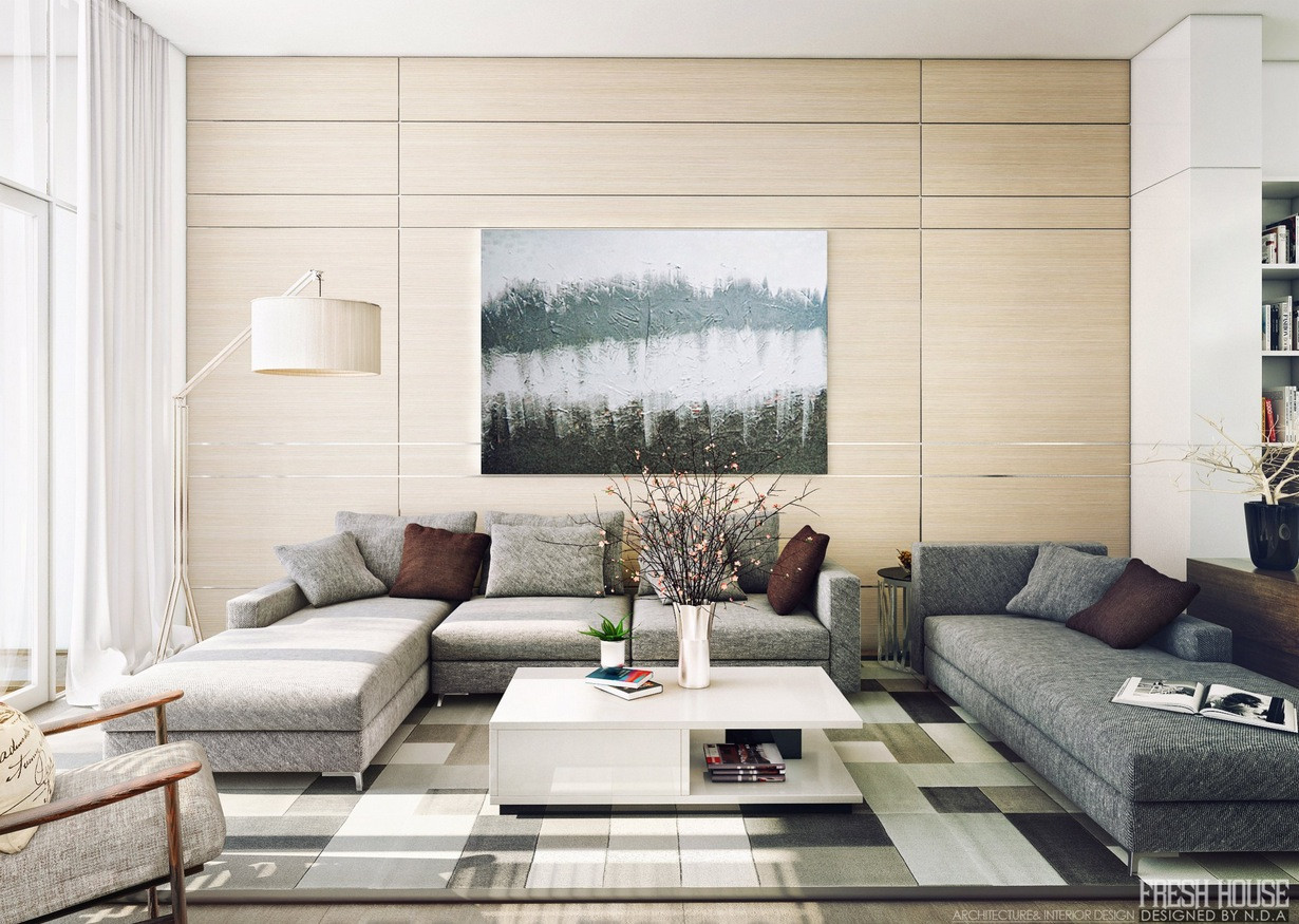 Living Room Modern
 Light Filled Contemporary Living Rooms