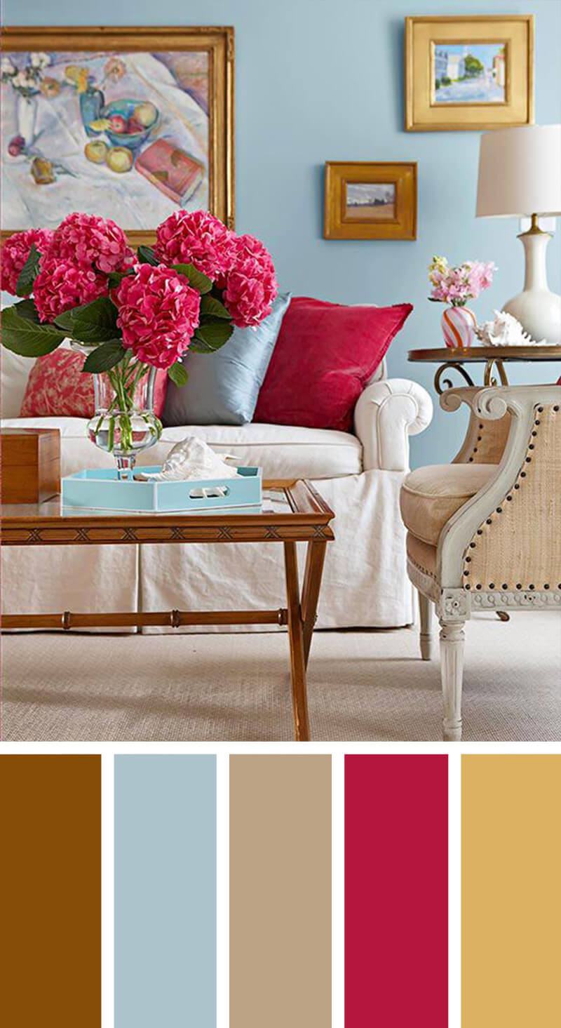 Living Room Paint Scheme
 21 Cozy Living Room Paint Colors Ideas for 2019