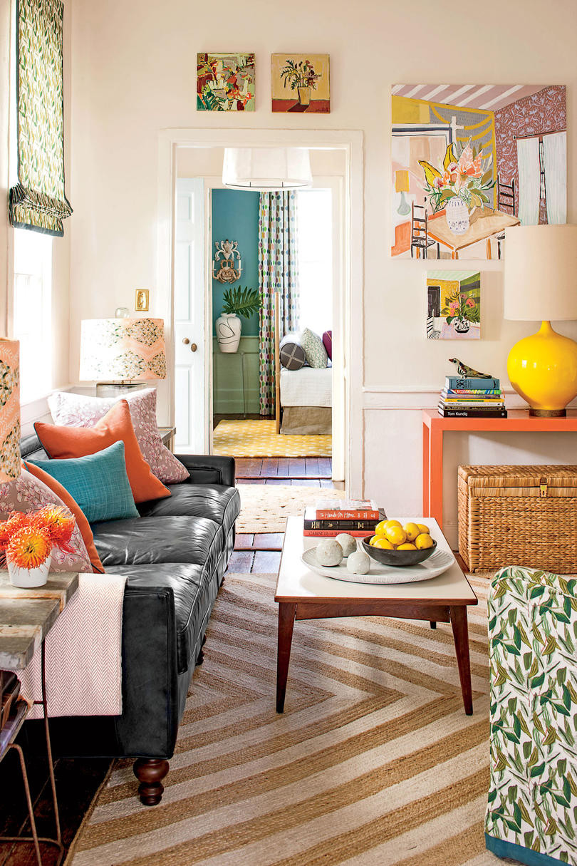 Living Room Small Space
 10 Colorful Ideas for Small House Design Southern Living
