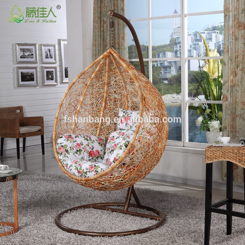 Living Room Swing Chair
 Modern Living Room Chairs Indoor Rattan Swing Chair For