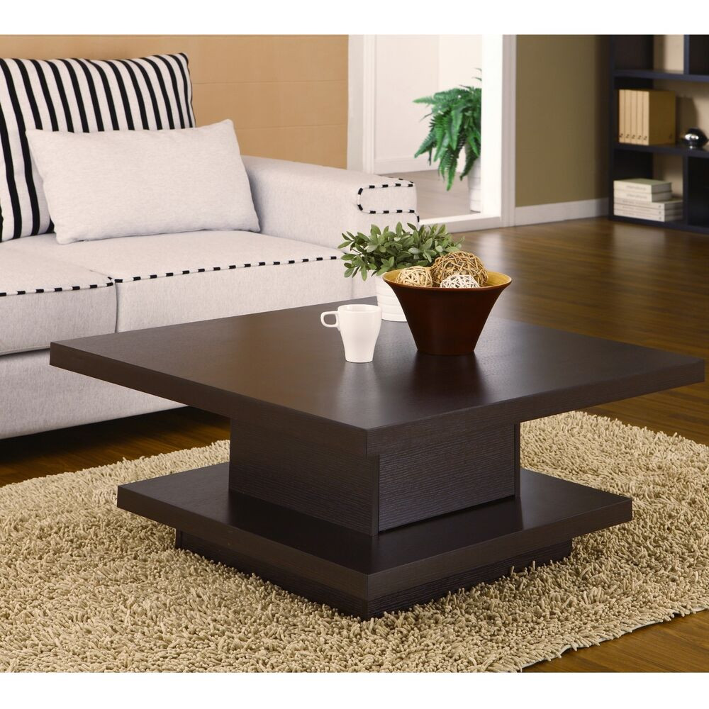 Living Room Table With Storage
 Square Cocktail Table Coffee Center Storage Living Room