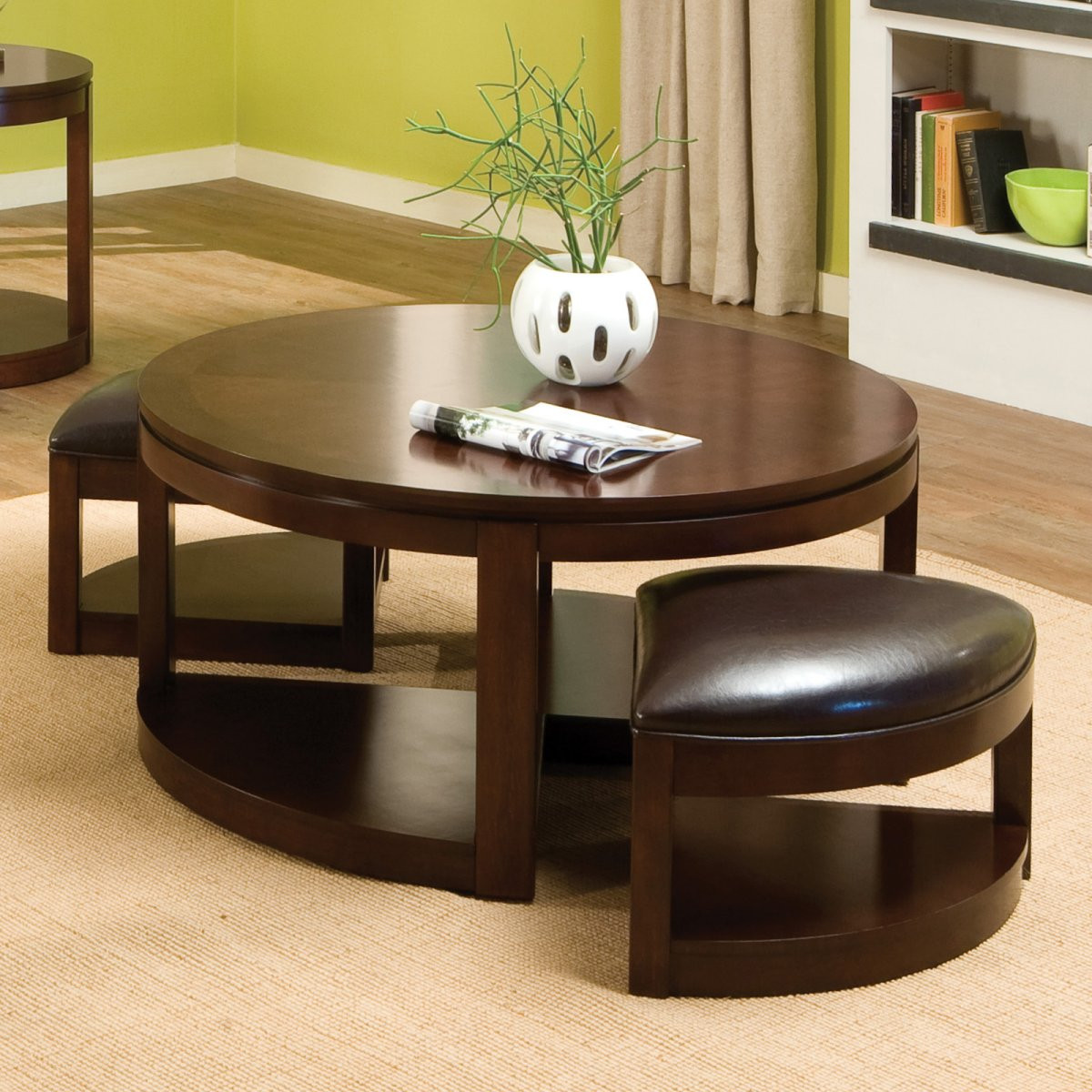 Living Room Table With Storage
 The Round Coffee Tables with Storage – the Simple and