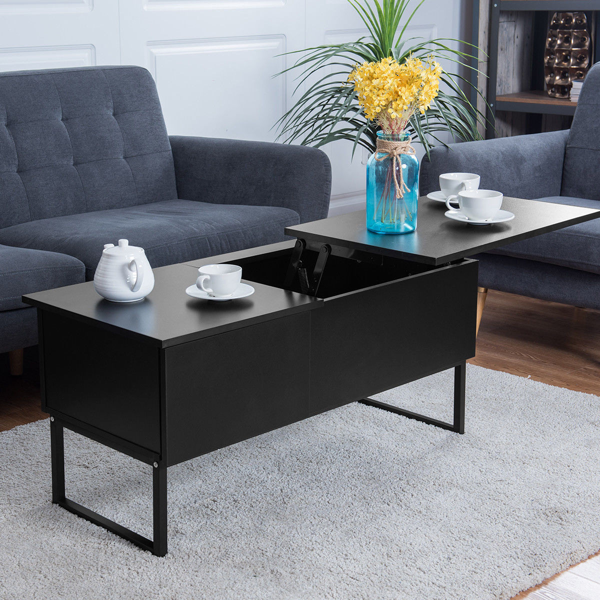Living Room Tables
 Giantex Modern Coffee Table Lift Top Home Living Room Wood