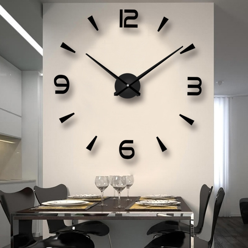Living Room Wall Clock
 2018 new large size creative DIY wall clock Living room