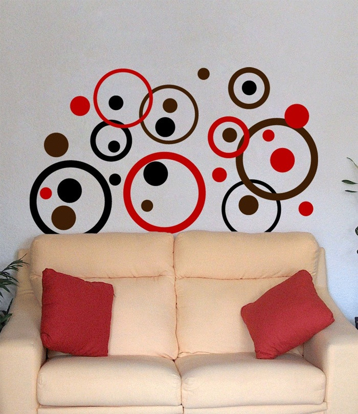 Living Room Wall Decal
 Contemporary Bubble Wall Decal Ideas