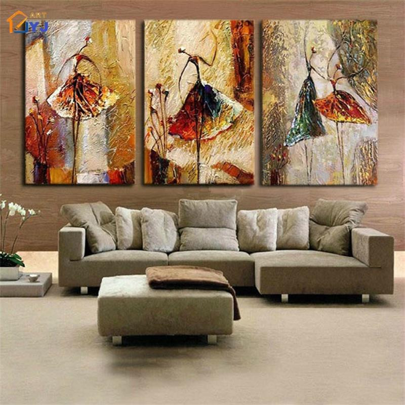 Living Room Wall Decor Pictures
 JYJ Ballet Dancer Wall Art for Living Room Home