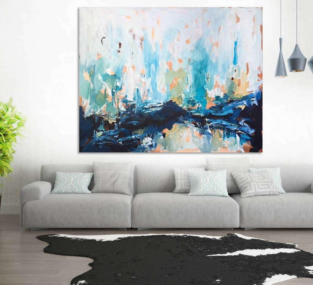 Living Room Wall Painting
 15 The Best Abstract Wall Art For Living Room