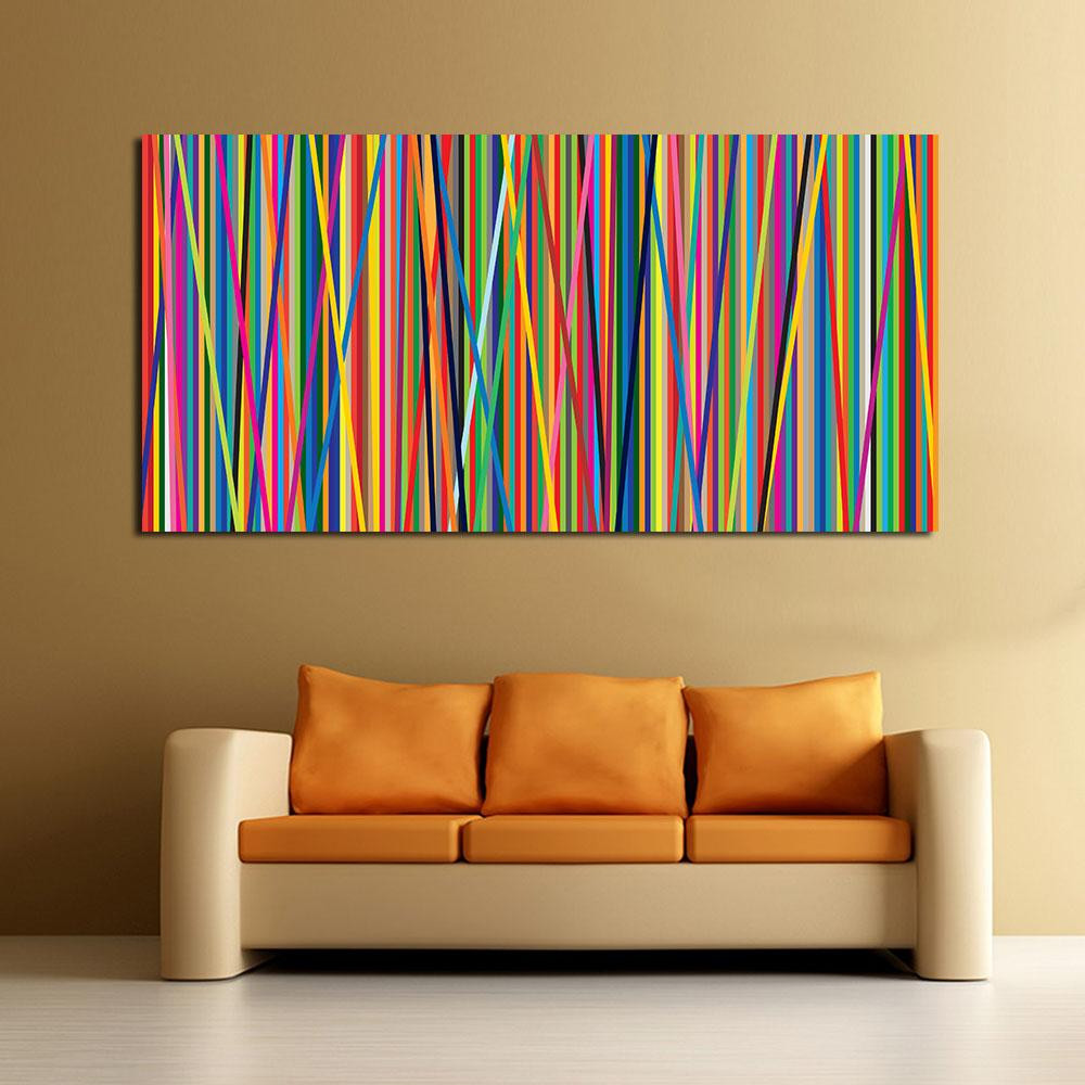 Living Room Wall Painting
 2020 Abstract Line Oil Painting Wall Art Canvas Decorative