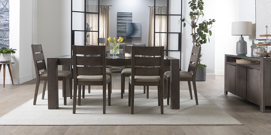 Living Spaces Dining Table
 Modern Dining Room with Regan Dining Table