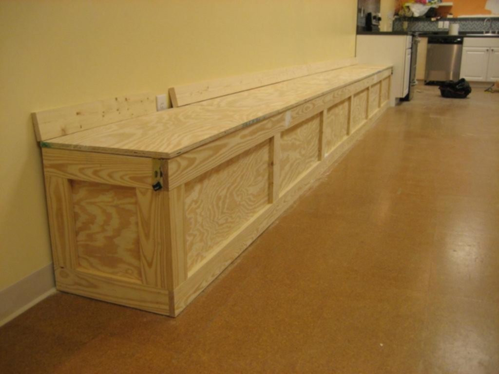 Long Wooden Storage Bench
 Best Idea of Extra Long Storage Bench for Room Space