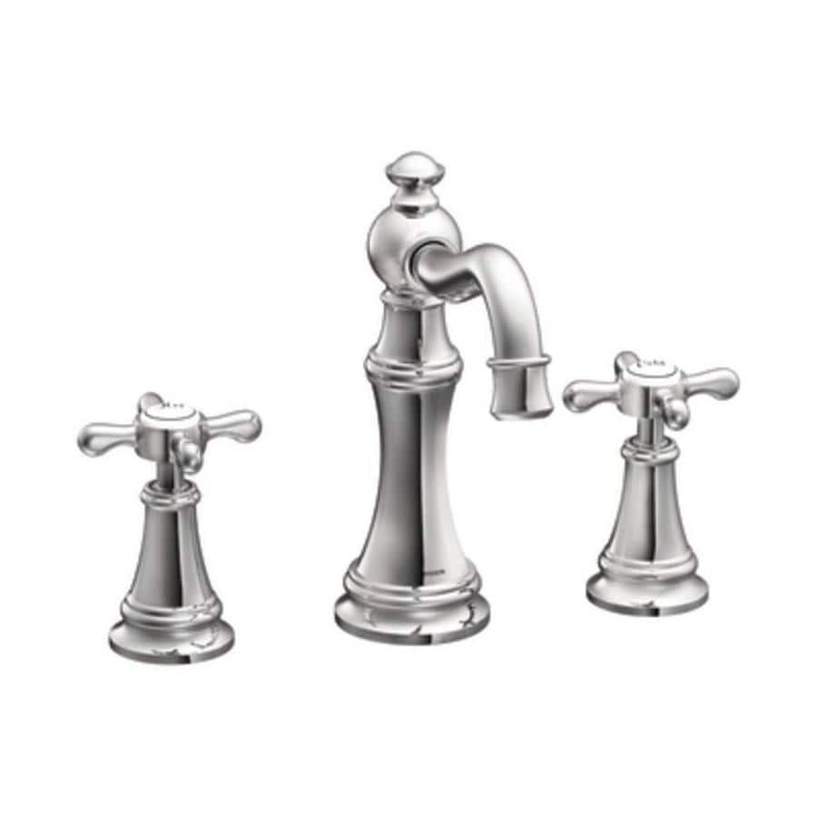 Lowes Faucets Bathroom
 Chrome 2Handle Widespread WaterSense Bathroom Faucet at