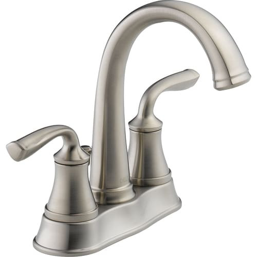 Lowes Faucets Bathroom
 Delta Lorain Stainless 2 Handle 4 in Centerset WaterSense