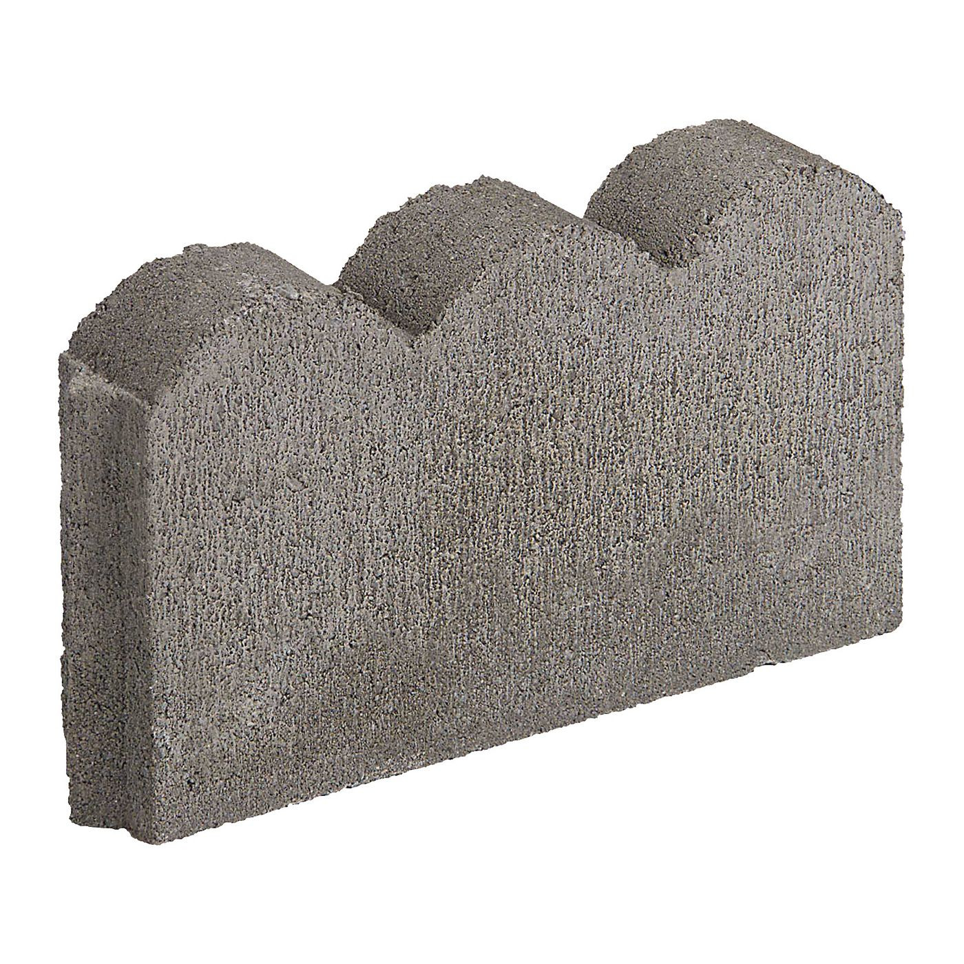 Lowes Landscape Edging Stone
 Shop Expocrete 8 in x 12 in Grey Scalloped Edging Stone at