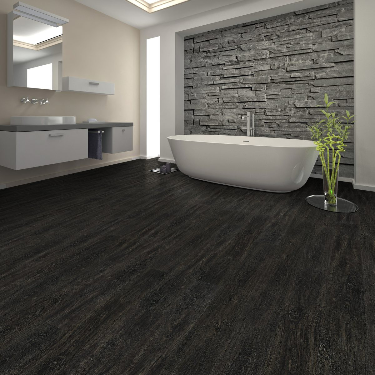 Luxury Vinyl Tile Bathroom
 5 Flooring Options for Kitchens and Bathrooms