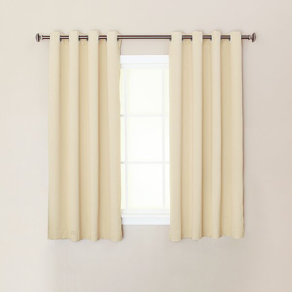 Macy Kitchen Curtains
 Macy Solid Thermal Blackout Energy Efficient Grommet