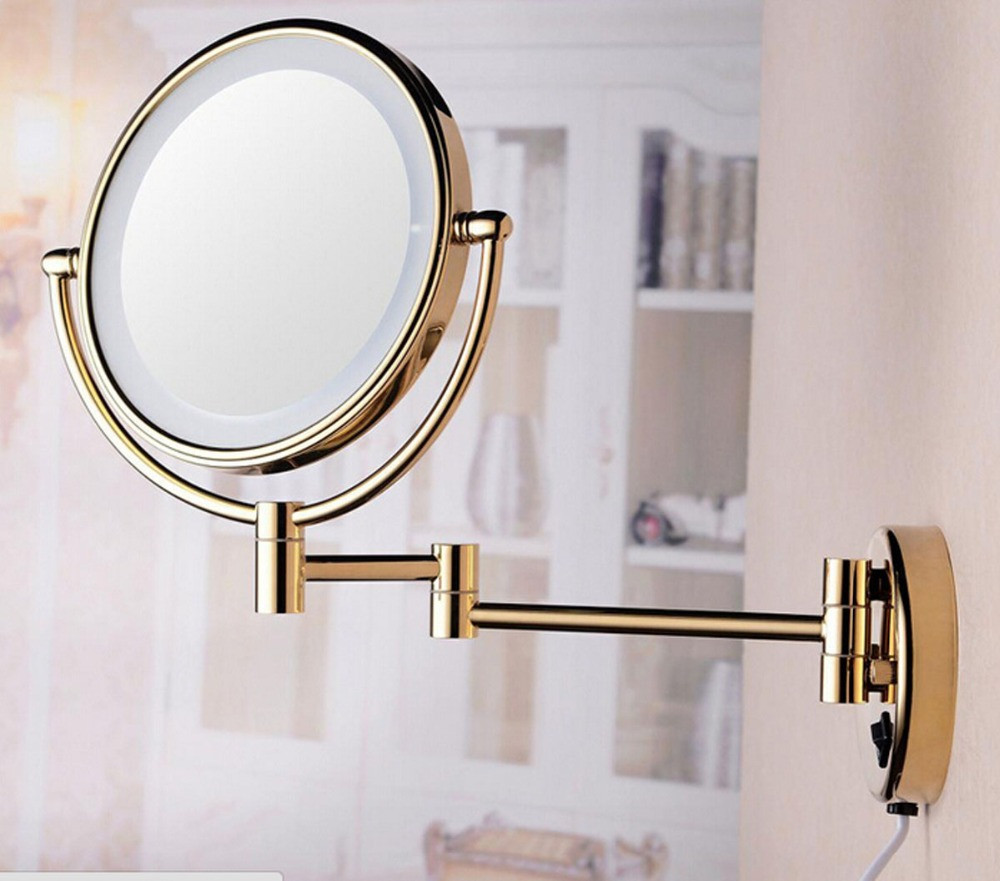 Magnifying Bathroom Mirror
 New 8 inch Bathroom 360 degree swivel Wall Mounted