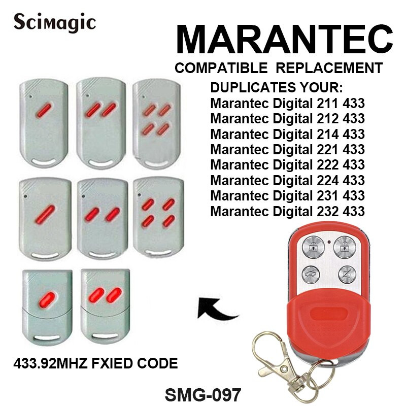 Manatec Garage Door
 Marantec Digital 212 214 224 232 patible hands