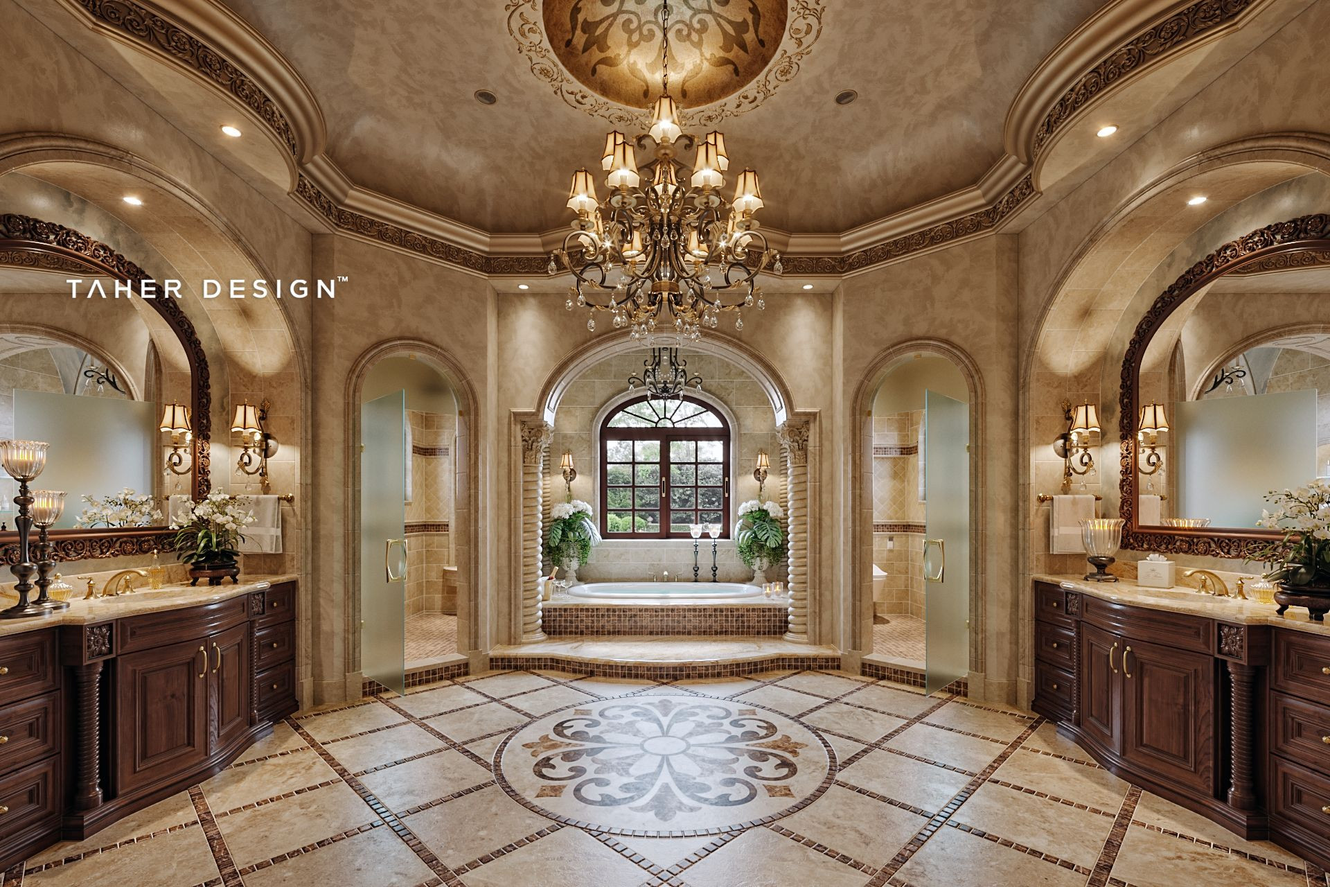 Mansion Master Bathroom
 Master bathroom design for luxury mansion located in