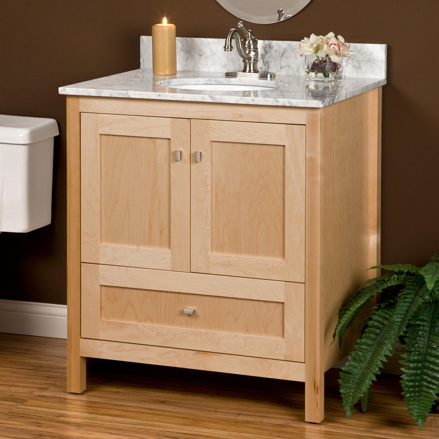 Maple Bathroom Vanity
 Undermount Wood Vanity