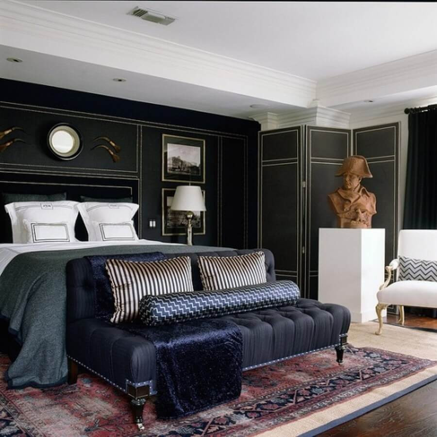 Masculine Bedroom Decor
 Elegant and Dramatic Masculine Bedroom Designs