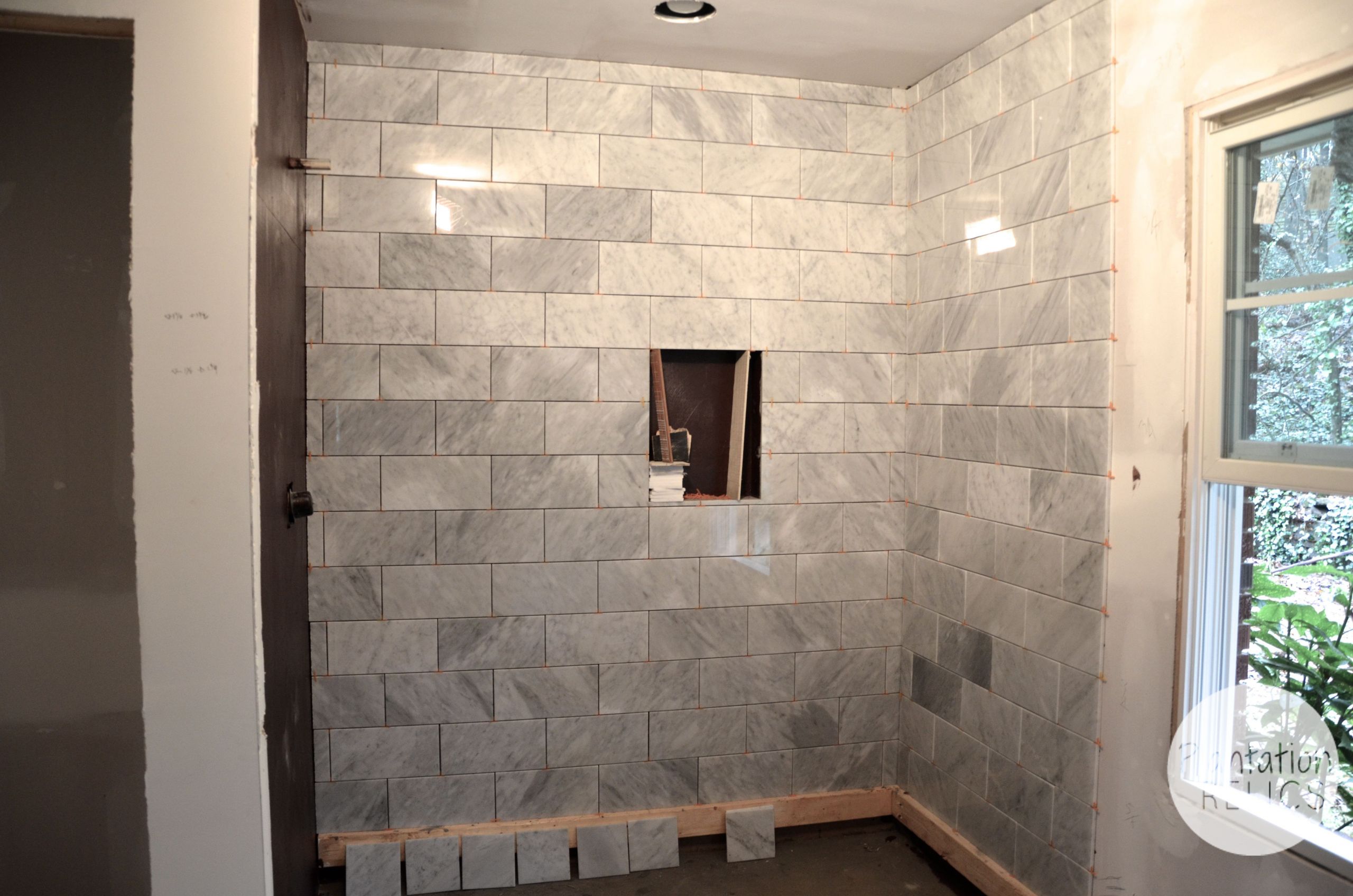 Master Bathroom Tile Ideas
 Carrara Marble Master Bath Flip House Update